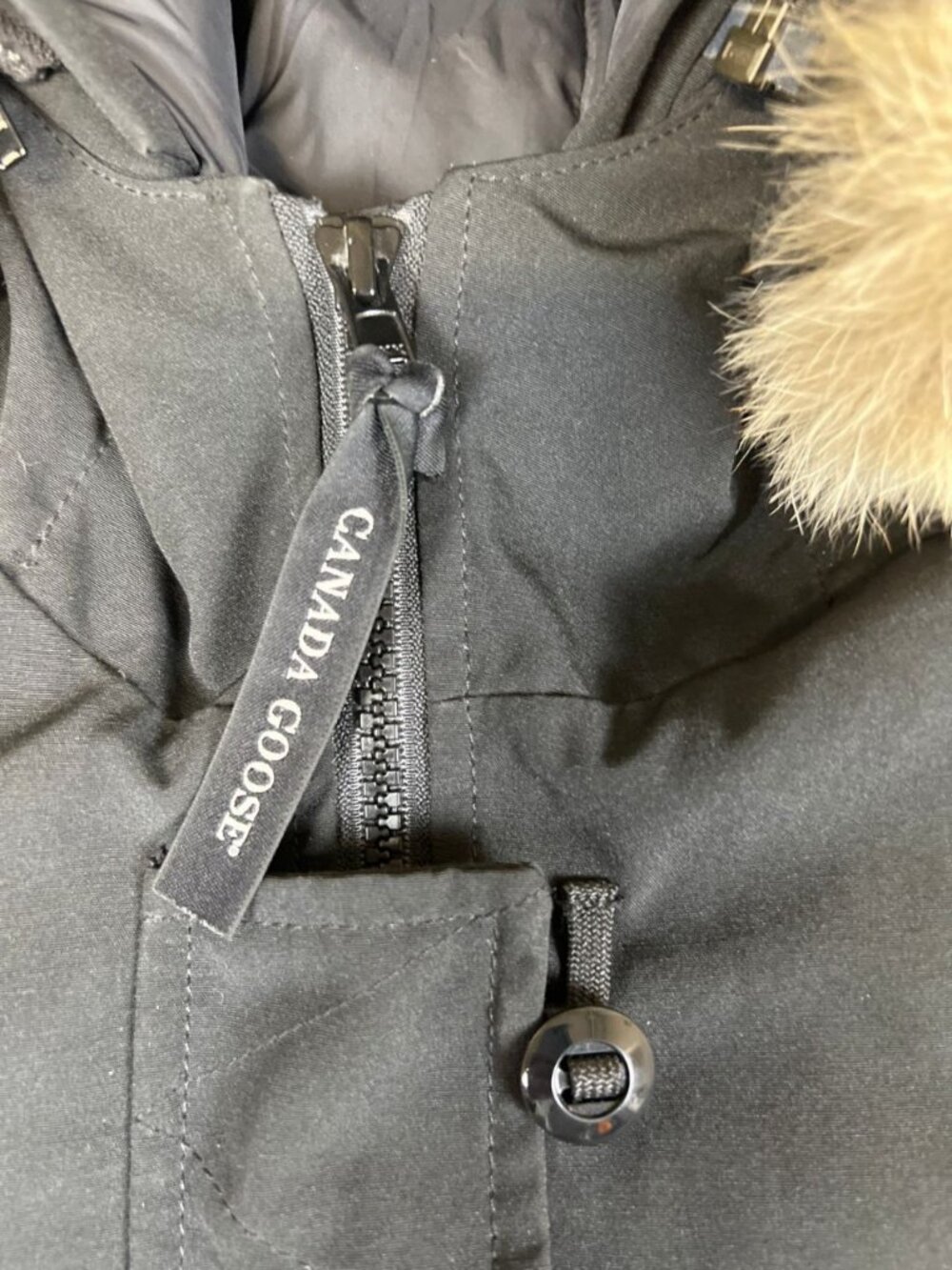 Canada Goose Rossclair Parka Womens Small Black Down Jacket Fur Hood Authentic - Picture 8 of 13